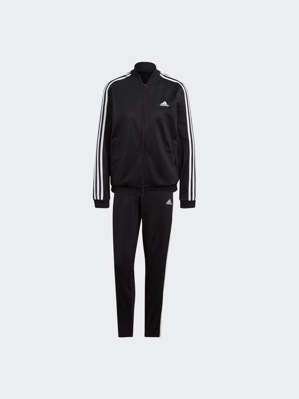 Adidas Women’s Black Track Suit- Jacket and Pants Set